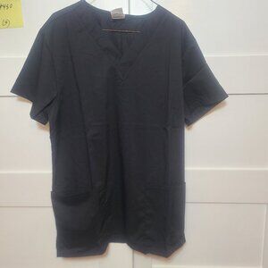2 pack Black Vital Threads Scrubs Top Size S - Preowned